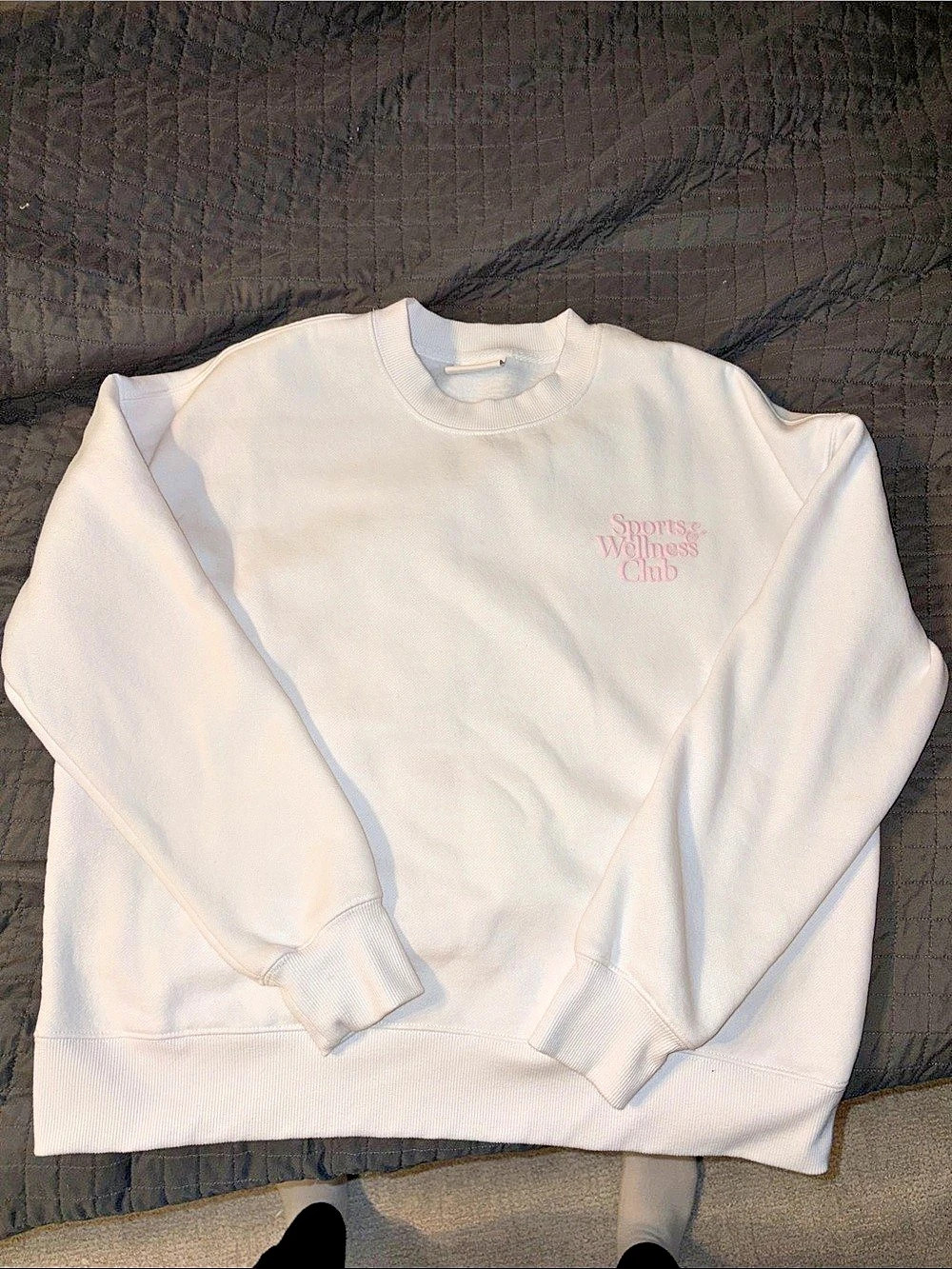 WILO Sports & Wellness Club White Pink Sweatshirt Size Small